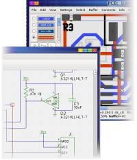 Circuit schematic and PCB layout using Open Source gEDA linux tools